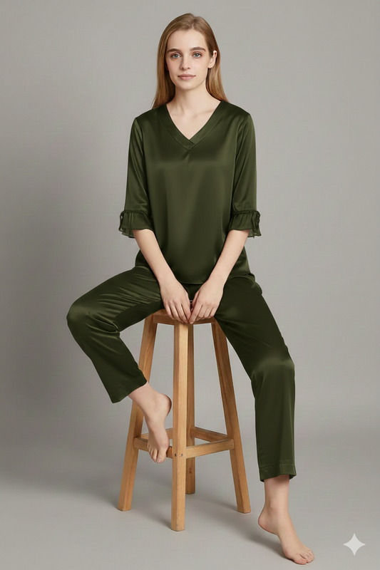 SILK NETRIBBON - OLIVE