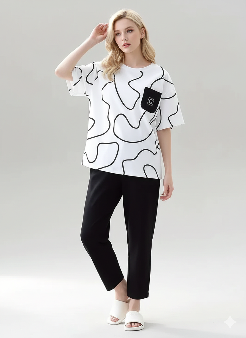 ME-EM SOFT COTTON PJ SUIT- P13