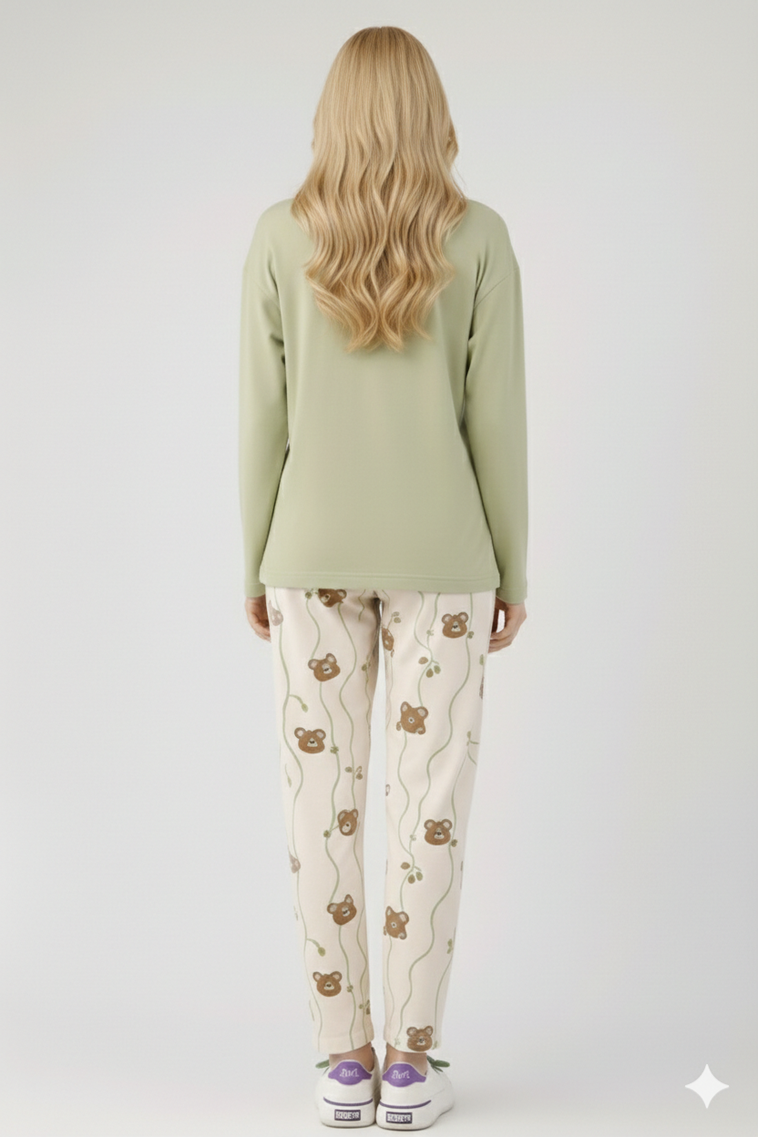 TEDDY TRAILS PRINTED NIGHT SUIT