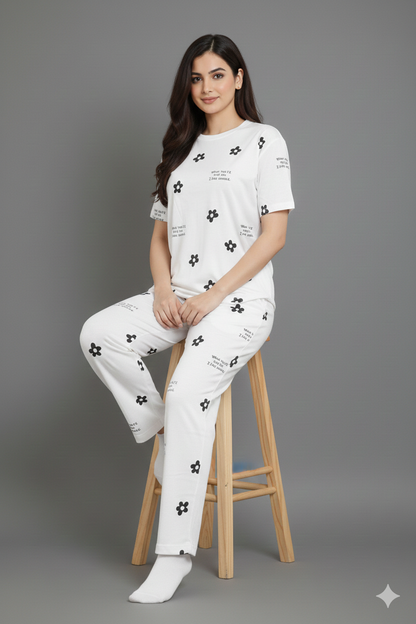 THE SECURE BLOOM PRINTED NIGHT SUIT