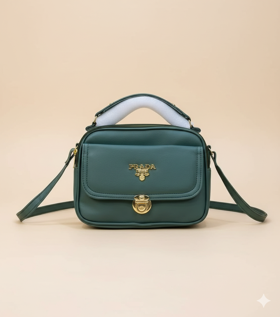 The Midnight Gold-Accent Handbag