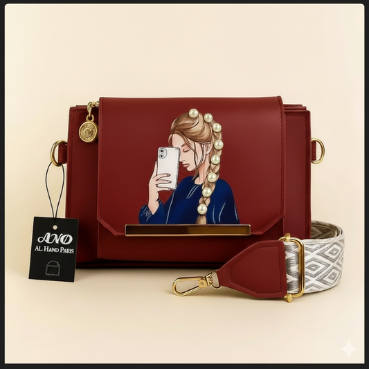 SELFIE GIRL PRINTED BAG