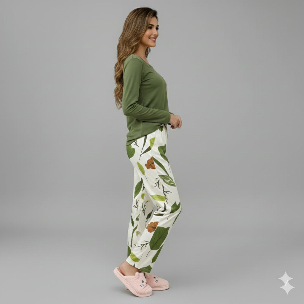 FLORA & GREEN PRINTED NIGHT SUIT