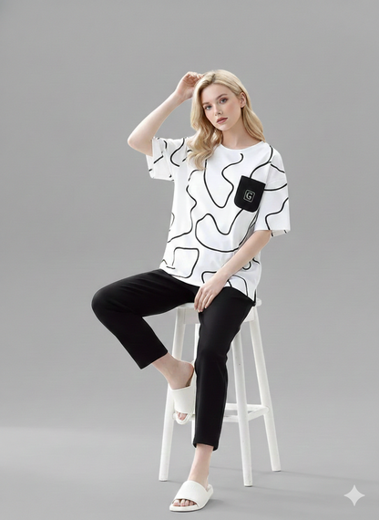 ME-EM SOFT COTTON PJ SUIT- P13