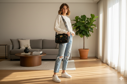 Flower Embroidery CrossBody bag