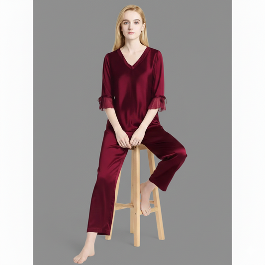 SILK NETRIBBON - MAROON
