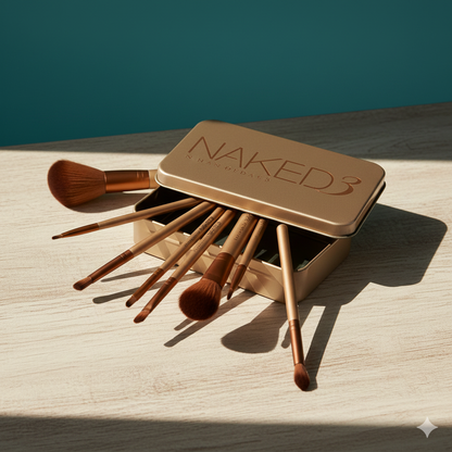 NAKED3 MAKEUP BRUSHES(PACK OF 12)