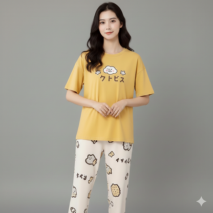 SR-CHINESE PRINTED NIGHT SUIT