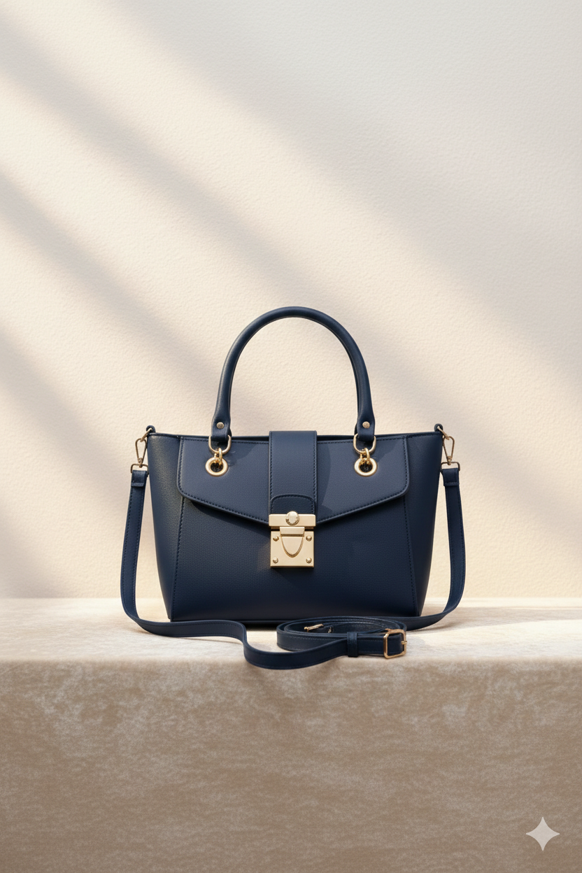 Black Top-Handle Bag