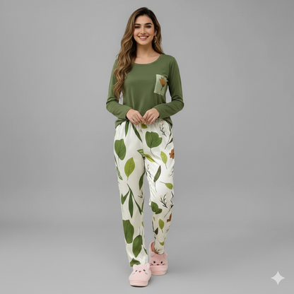 FLORA & GREEN PRINTED NIGHT SUIT