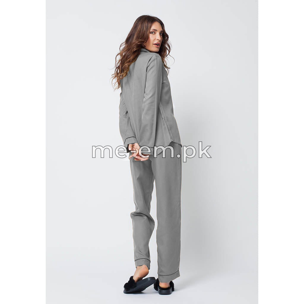 PLAIN SILK -  GREY