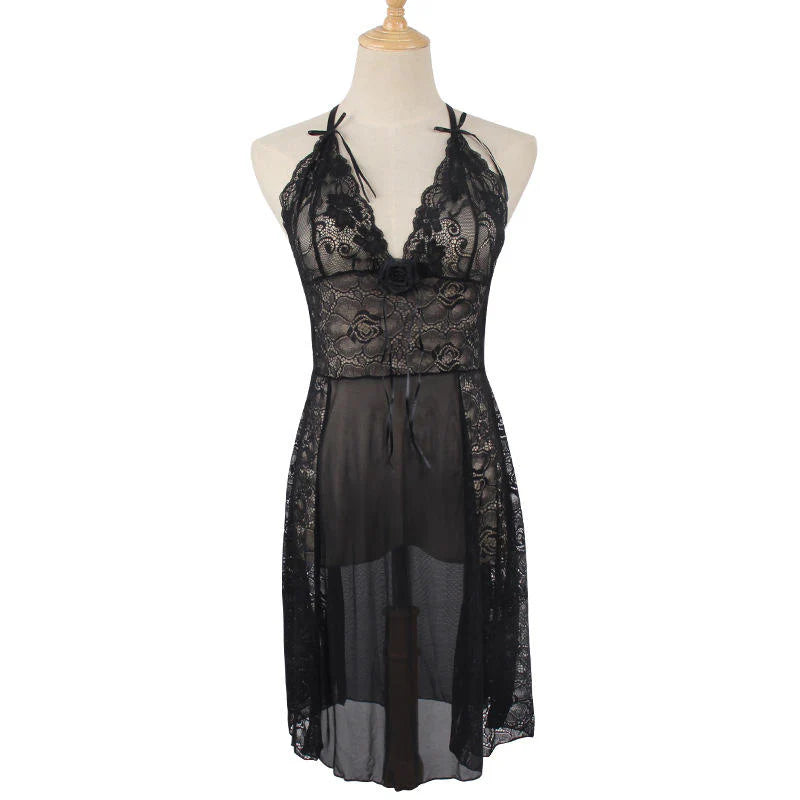 Babydoll Lingerie - Midnight Rose