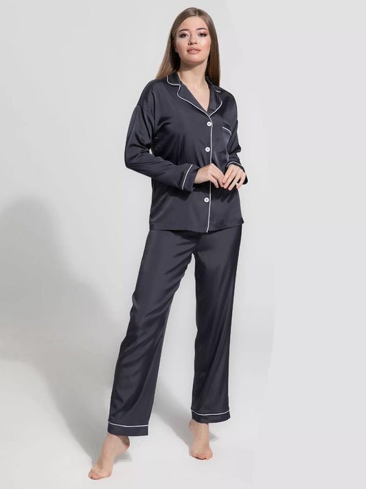 PLAIN SILK -  CHARCOAL