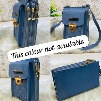 3 ZIPPER LUXURY WALLET BAG