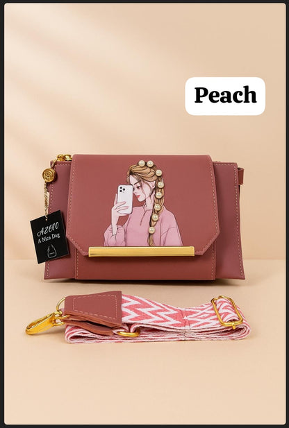 SELFIE GIRL PRINTED BAG