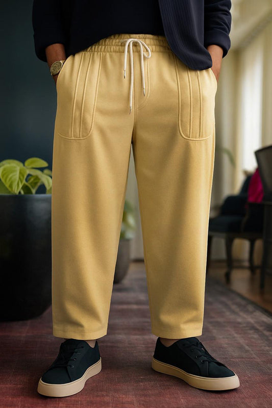 POCKET STRIPE TROUSER - BIEGE