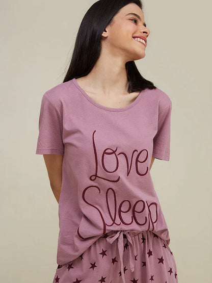 HN-LOVE SLEEP PRINTED NIGHT SUIT