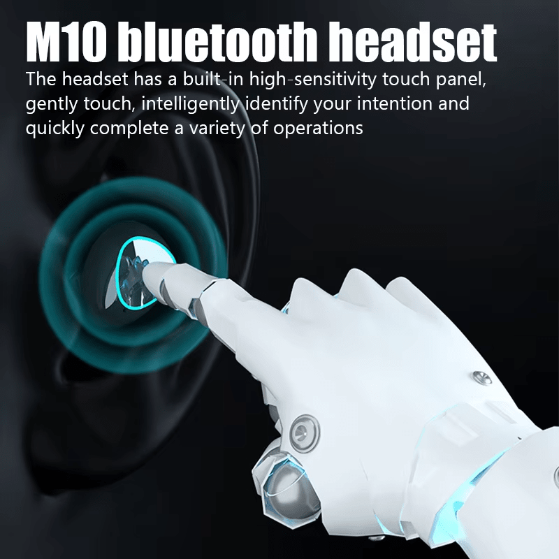 M10 TWS BLUETOOTH EARBUDS WITH CHARGING BOX