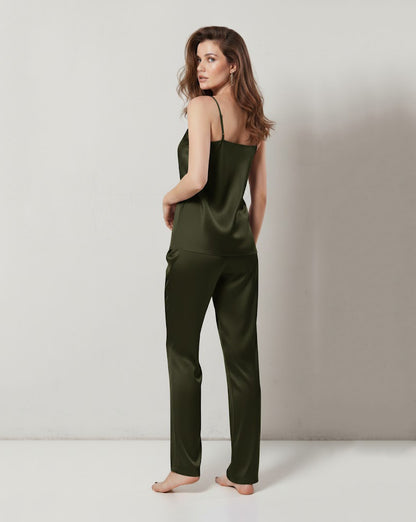 CAMI SILK - OLIVE