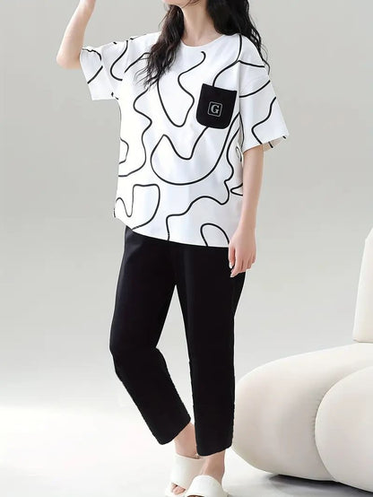 ME-EM SOFT COTTON PJ SUIT- P13