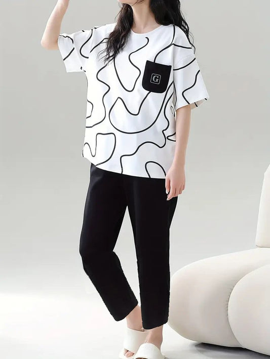 ME-EM SOFT COTTON PJ SUIT- P13