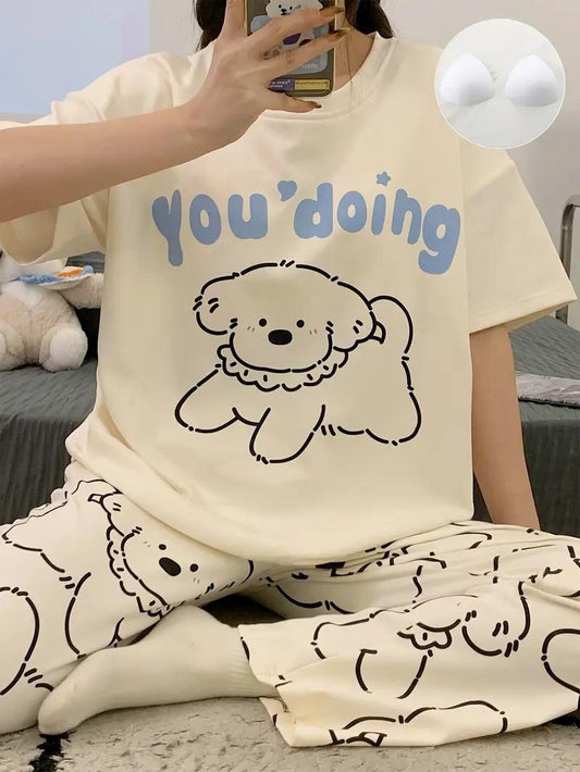 ME-EM SOFT COTTON PJ SUIT- P15