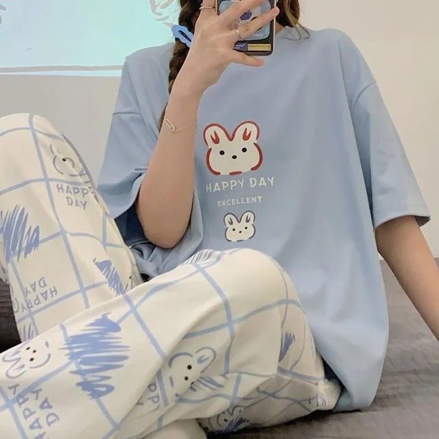 ME-EM SOFT COTTON PJ SUIT- P9