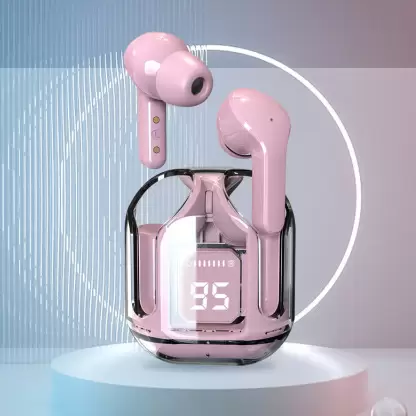 AIR 31 TRANSPARENT WIRELESS STEREO EARBUDS - PINK