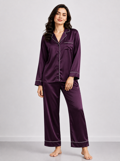 PLAIN SILK - MIDNIGHT PURPLE