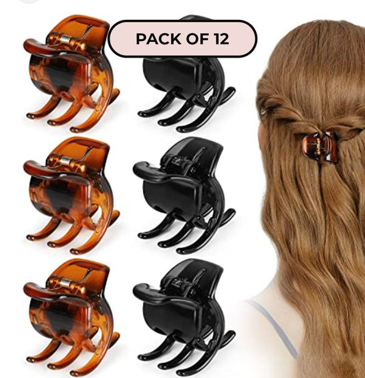 VOLUME HAIR CLIPS - PACK OF 12