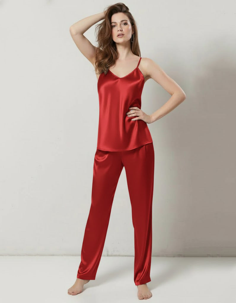 CAMI SILK - RED
