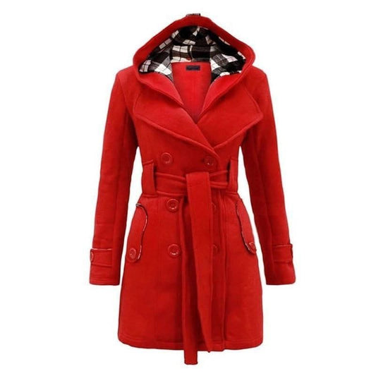 WOMEN LONG COAT - RED