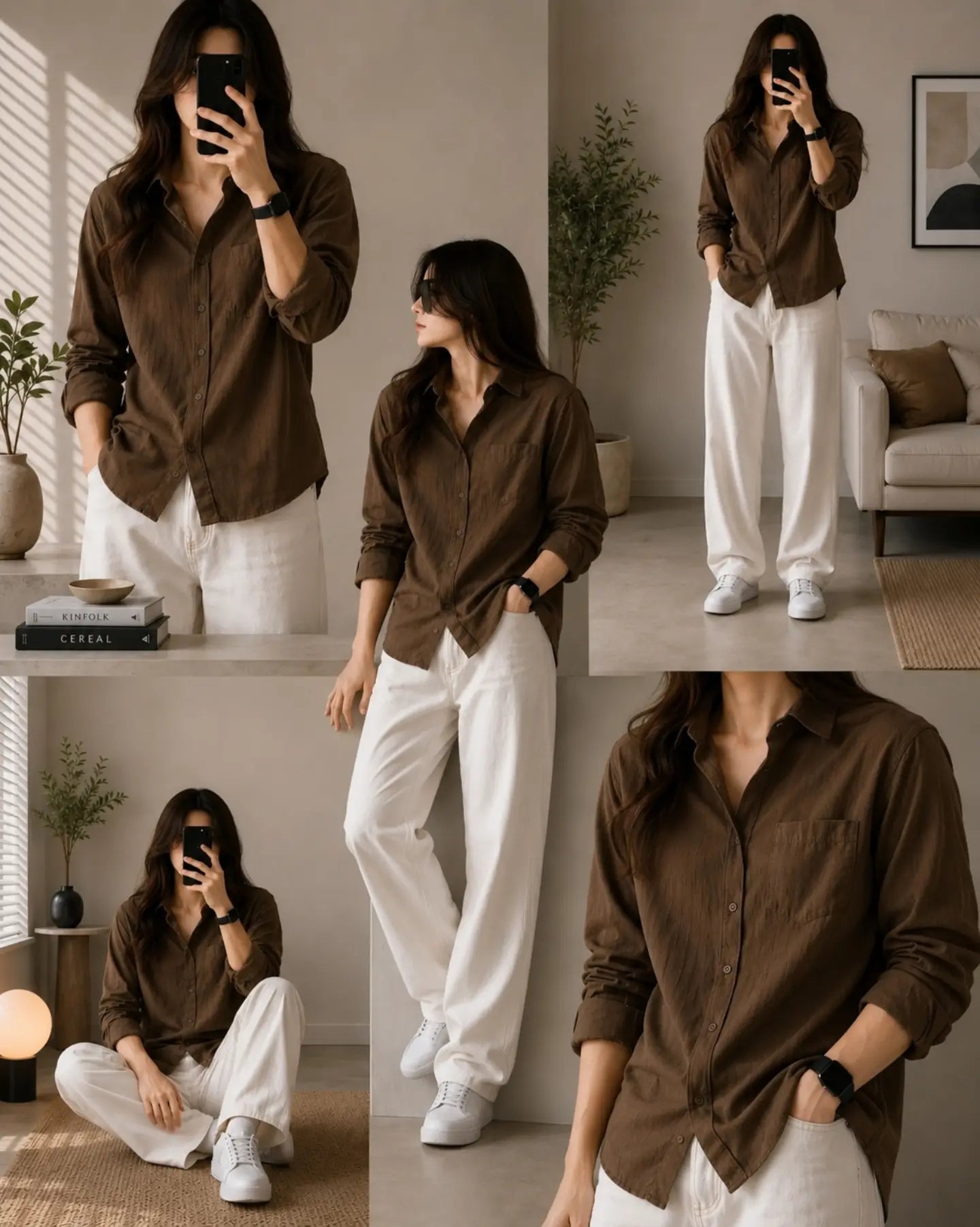 Premium Women's Classic Linen Relaxed Shirt SBS-11