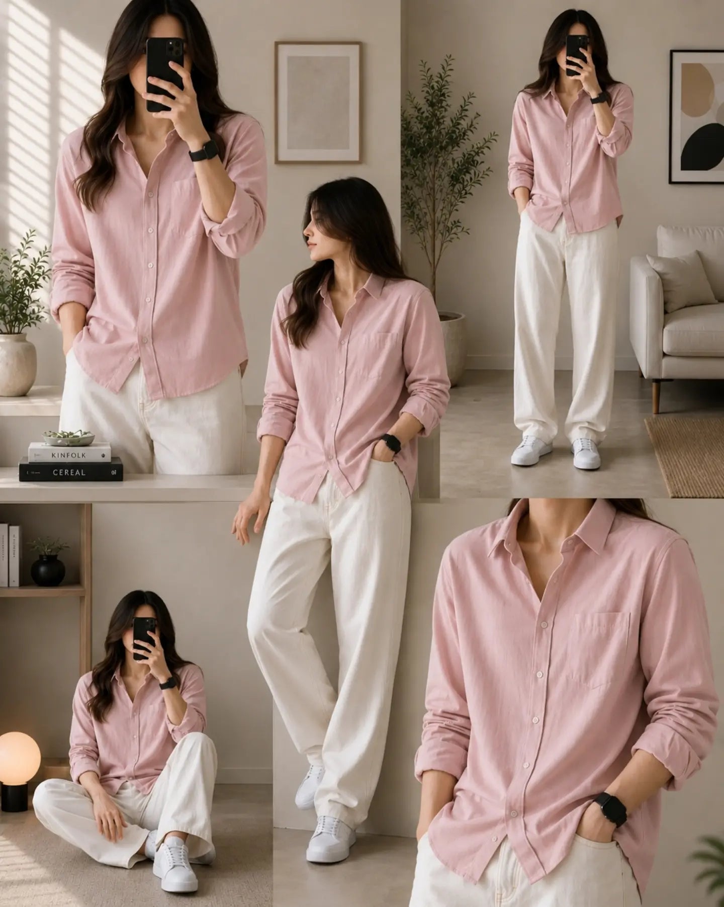 Premium Women's Classic Linen Relaxed Shirt SBS-11