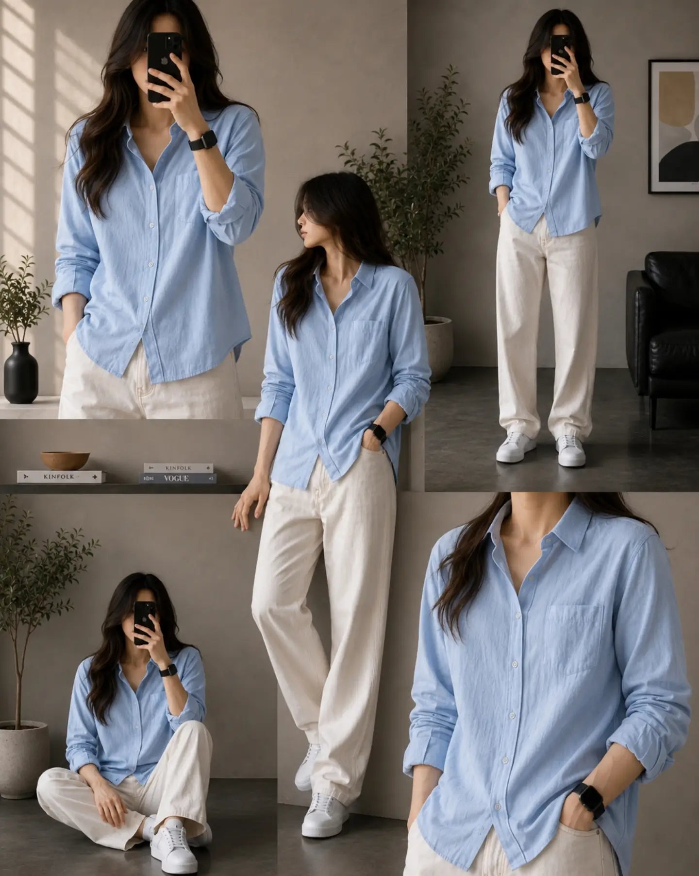 Premium Women's Classic Linen Relaxed Shirt SBS-11