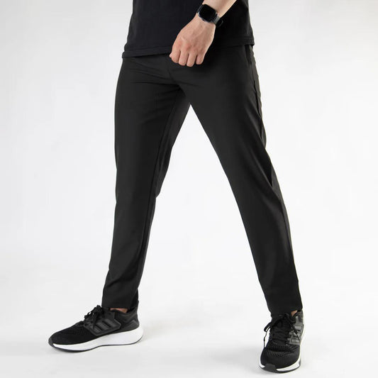 MEN SLIM FIT TROUSER - BLACK