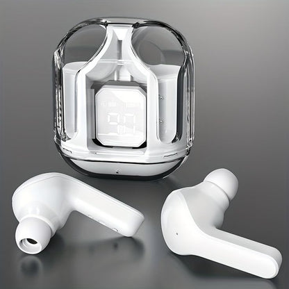 AIR 31 TRANSPARENT WIRELESS STEREO EARBUDS - WHITE