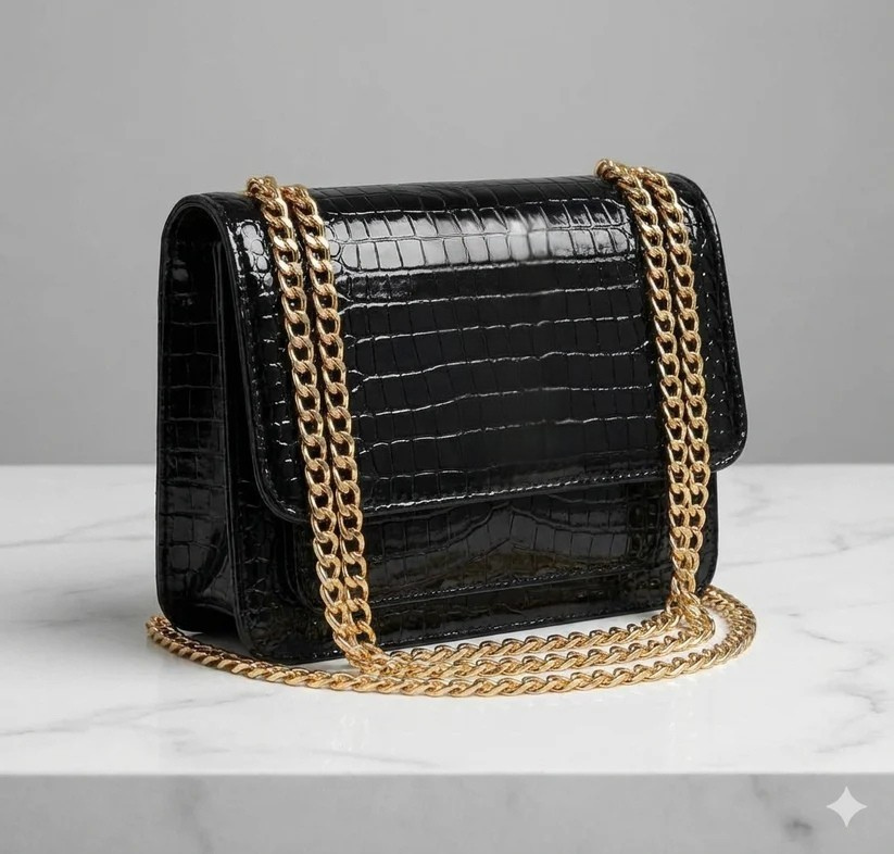 NOIR ELEGANCE HAND BAG