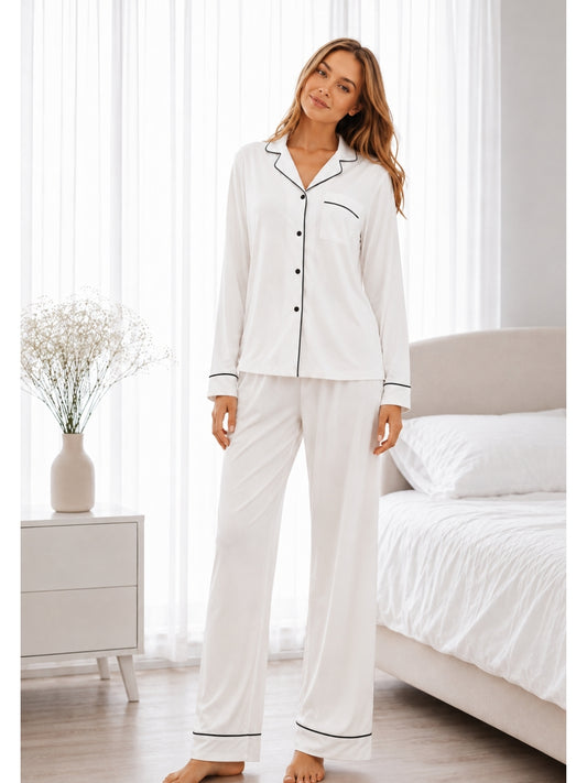PLAIN SILK -  WHITE