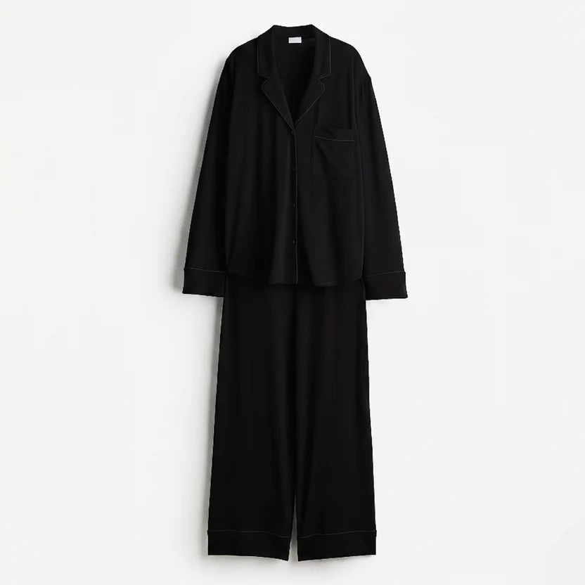 CLOUD PAJAMA SET- BLACK