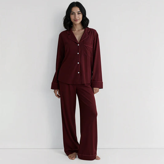 CLOUD PAJAMA SET- MAROON