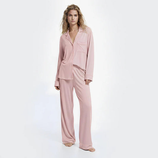 CLOUD PAJAMA SET-DUSTY PINK