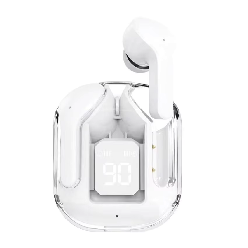 AIR 31 TRANSPARENT WIRELESS STEREO EARBUDS - WHITE