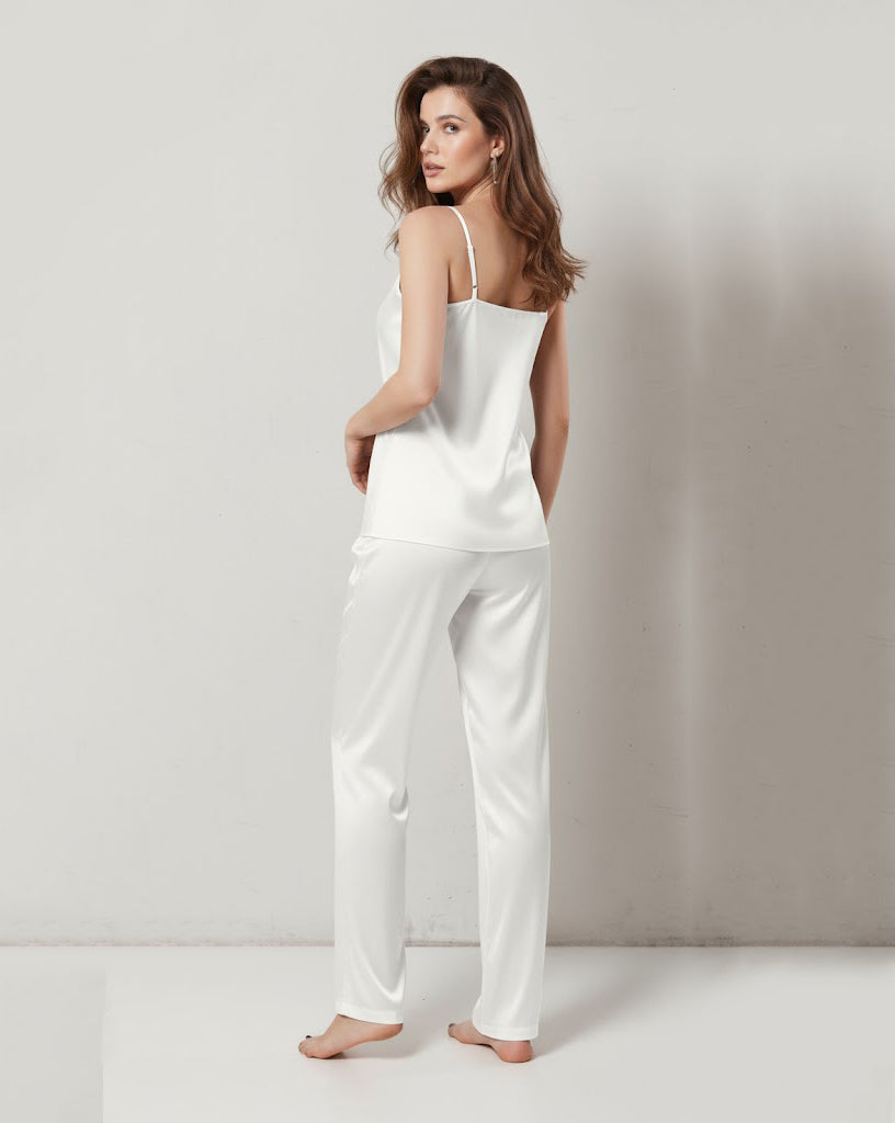 CAMI SILK - WHITE