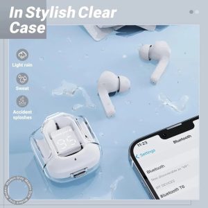 AIR 31 TRANSPARENT WIRELESS STEREO EARBUDS - WHITE