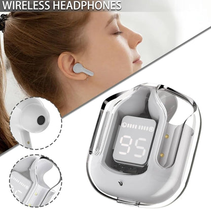 AIR 31 TRANSPARENT WIRELESS STEREO EARBUDS - WHITE