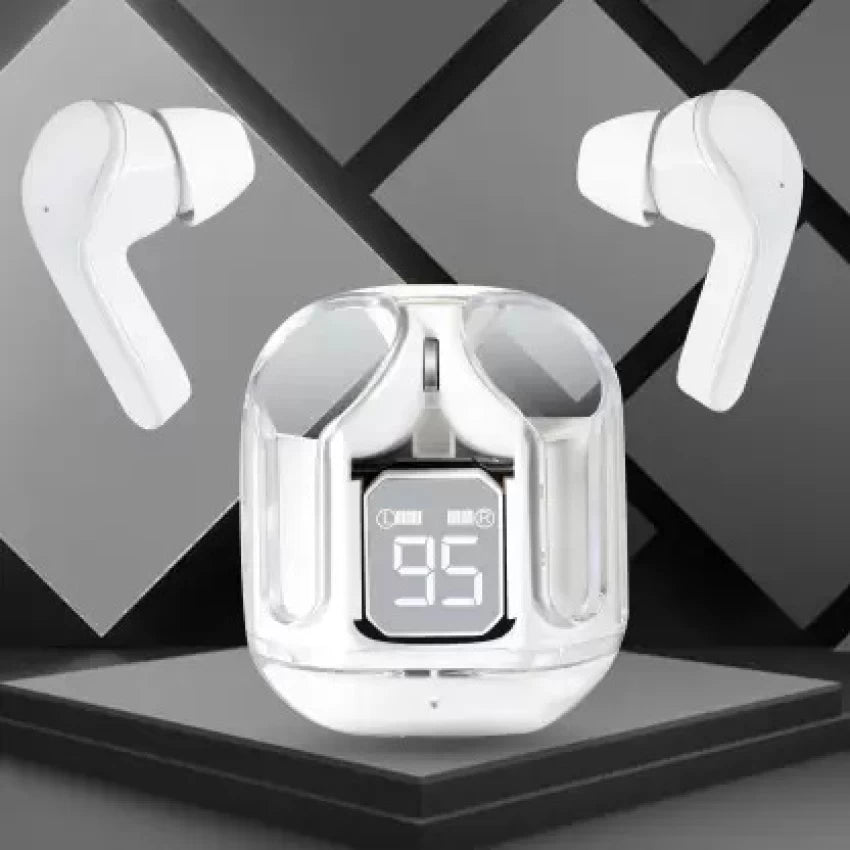 AIR 31 TRANSPARENT WIRELESS STEREO EARBUDS - WHITE