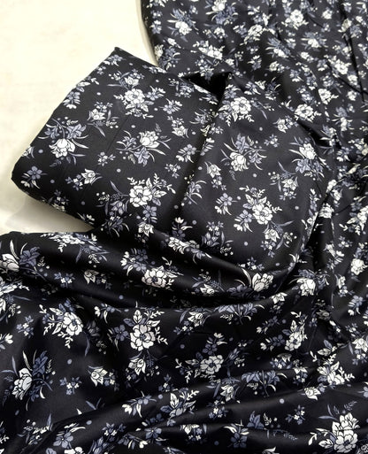 MICRO POLO COTTON- 2 PIECE-Black & White US-012