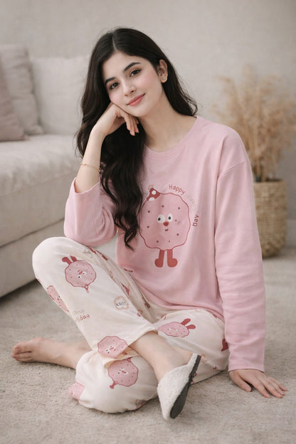 HAPPY COOKIE PRINTED NIGHT SUIT