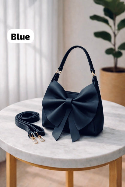 VELOURA BOW STYLE HAND BAG